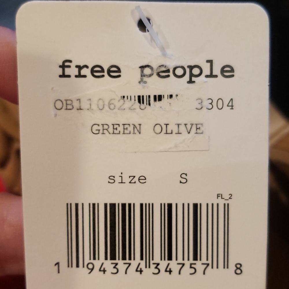 Free People Azaela Lace Up Tee S NWT - Picture 9 of 9